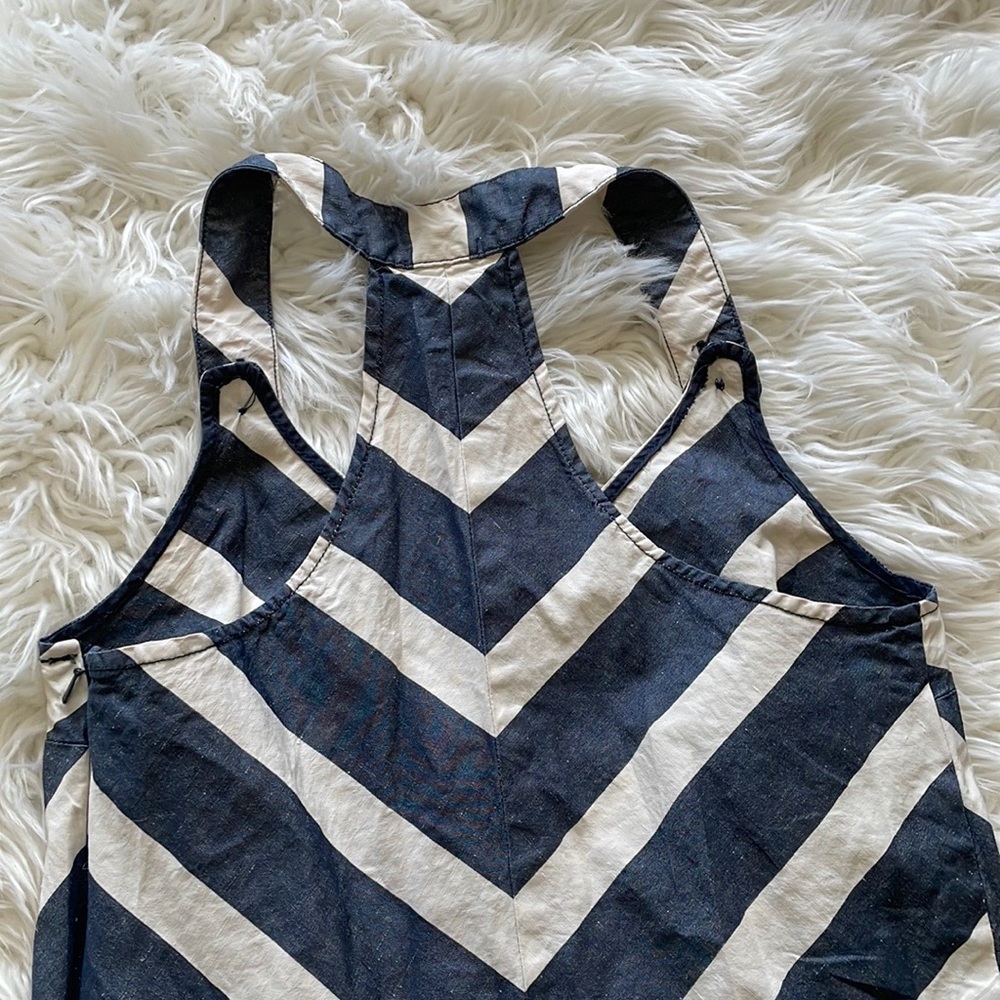 Postmark by Anthropologie Endpoint Chevron Overall Jumper Dress - Picture 8 of 10